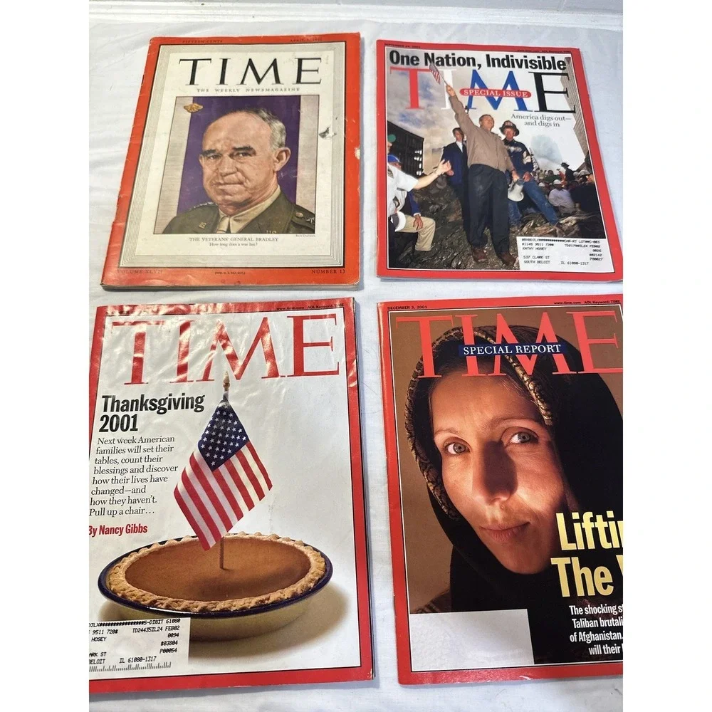 Lot Of 4, Anthrax Killer Magazine Collectible Time Newsweek US